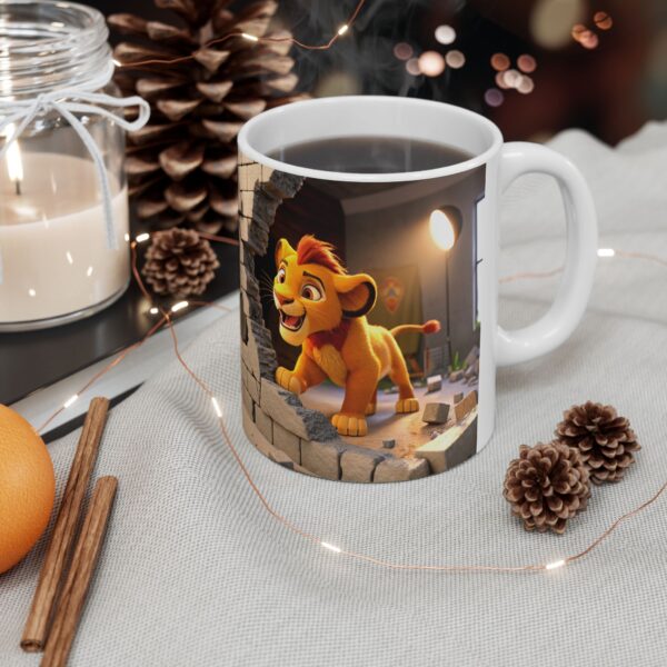 🦁🌅 Simba “King of Coffee” Mug – Sip with Pride! ☕👑 - Image 2