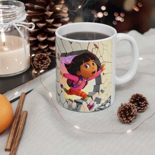 🎒🌈 Dora the Explorer Adventure Mug – Let’s Sip and Explore! ☕🗺️ - Image 3