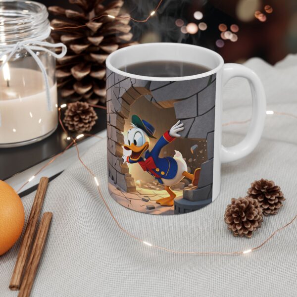 3D Donald Duck Cartoon 11oz Mug – Cute Gift for Children - Image 3