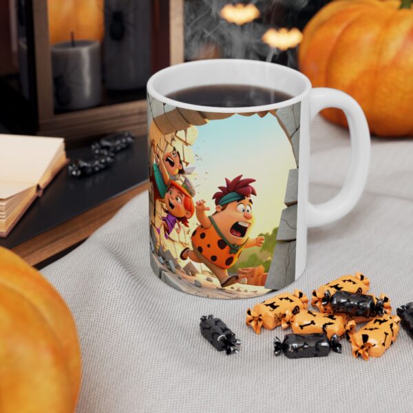 🦕☕ Yabba Dabba Brew! – Fred Flintstone Classic Cartoon Mug 🪨🎉 - Image 4