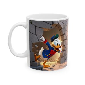 3D Donald Duck Cartoon 11oz Mug – Cute Gift for Children
