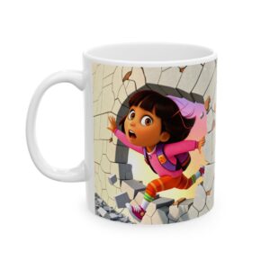 🎒🌈 Dora the Explorer Adventure Mug – Let’s Sip and Explore! ☕🗺️