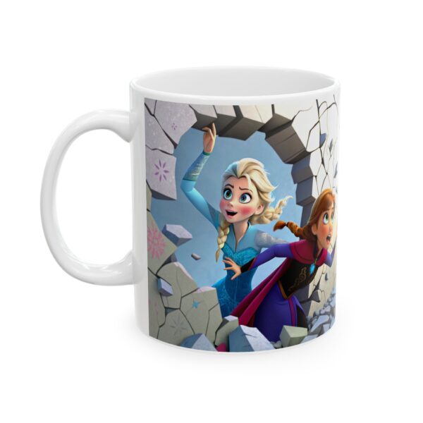 ❄️👑 Elsa & Anna Frozen Magic Mug – Sip the Snowy Sisterhood! ☕💙 - Image 7