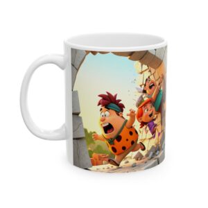 🦕☕ Yabba Dabba Brew! – Fred Flintstone Classic Cartoon Mug 🪨🎉