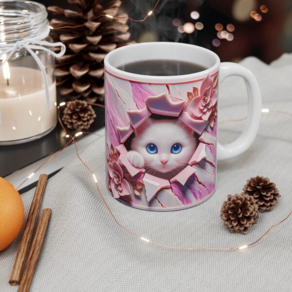 🐾🌵 "Succulent Surprise Kitty" Mug – Soft Whiskers & Sweet Blooms 🌸😺 - Image 2
