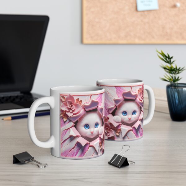 🐾🌵 "Succulent Surprise Kitty" Mug – Soft Whiskers & Sweet Blooms 🌸😺 - Image 3