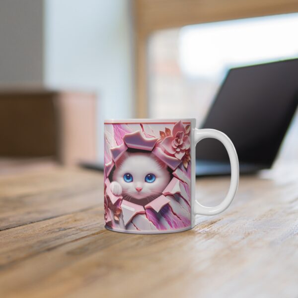 🐾🌵 "Succulent Surprise Kitty" Mug – Soft Whiskers & Sweet Blooms 🌸😺 - Image 4