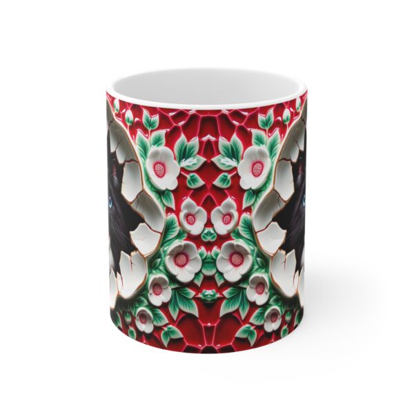 🐾🔥 Midnight Mischief Kitty Mug 🌺🐱💥 - Image 3