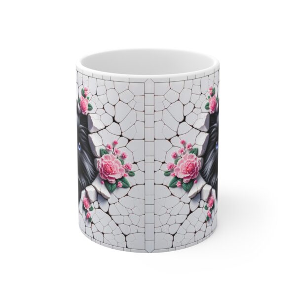 🐾🌸 "Peek-a-Boo Kitty" Ceramic Mug – Cute Cat with Floral Charm 🌸🐾 - Image 5