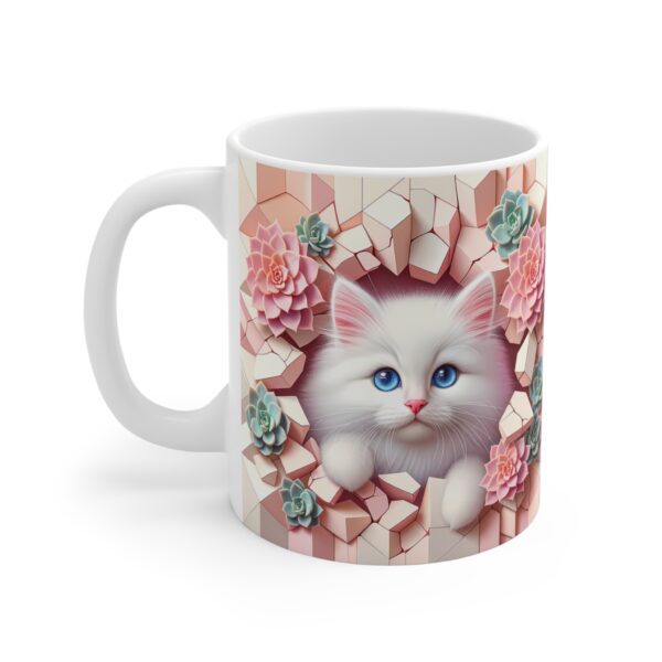 🐾🌵 "Succulent Surprise Kitty" Mug – Soft Whiskers & Sweet Blooms 🌸😺 - Image 6