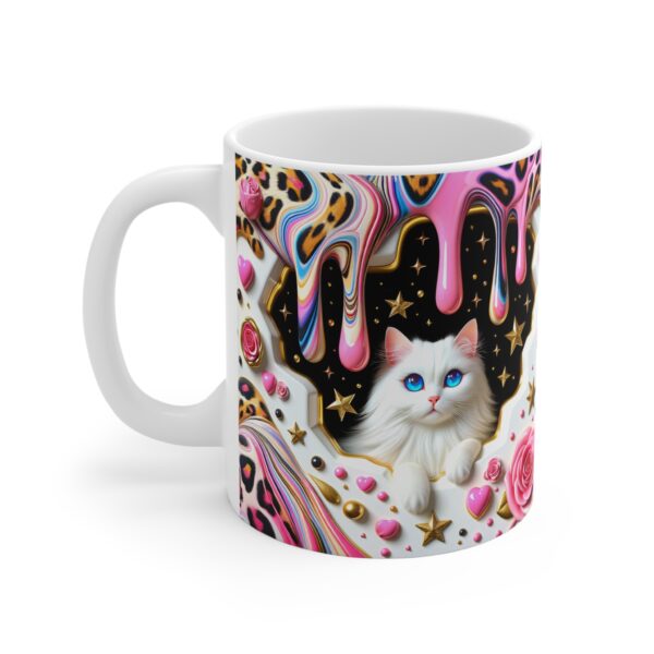 🌟🍭 Cosmic Kitty Candyland Mug | Drippy Magic, Stars & Fluffy Glam 🐱💖✨ - Image 6