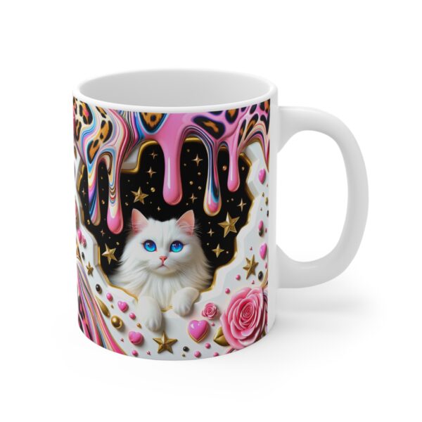 🌟🍭 Cosmic Kitty Candyland Mug | Drippy Magic, Stars & Fluffy Glam 🐱💖✨
